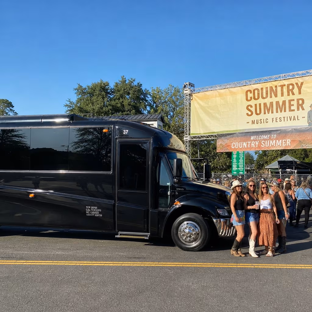 Party Bus to Country Summer Music Festival