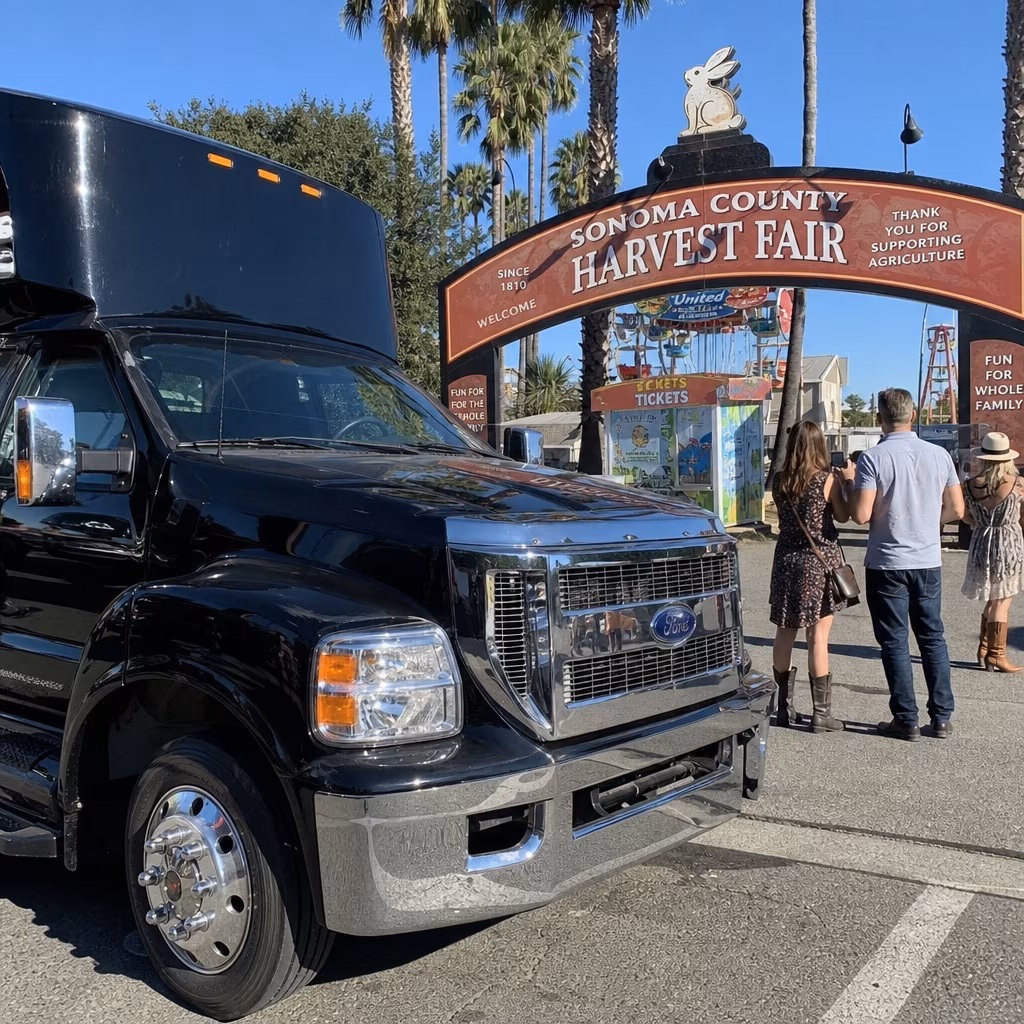 Party Bus to the Sonoma County Harvest Fair