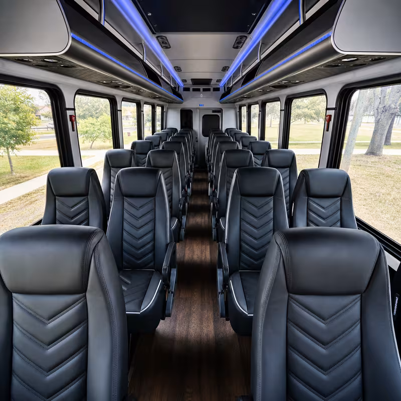 15-35 Passenger Minibus Interior