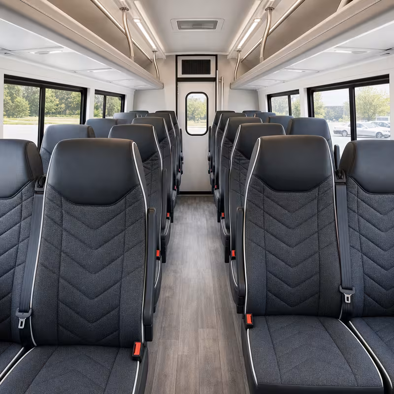 15-35 Passenger Minibus Interior