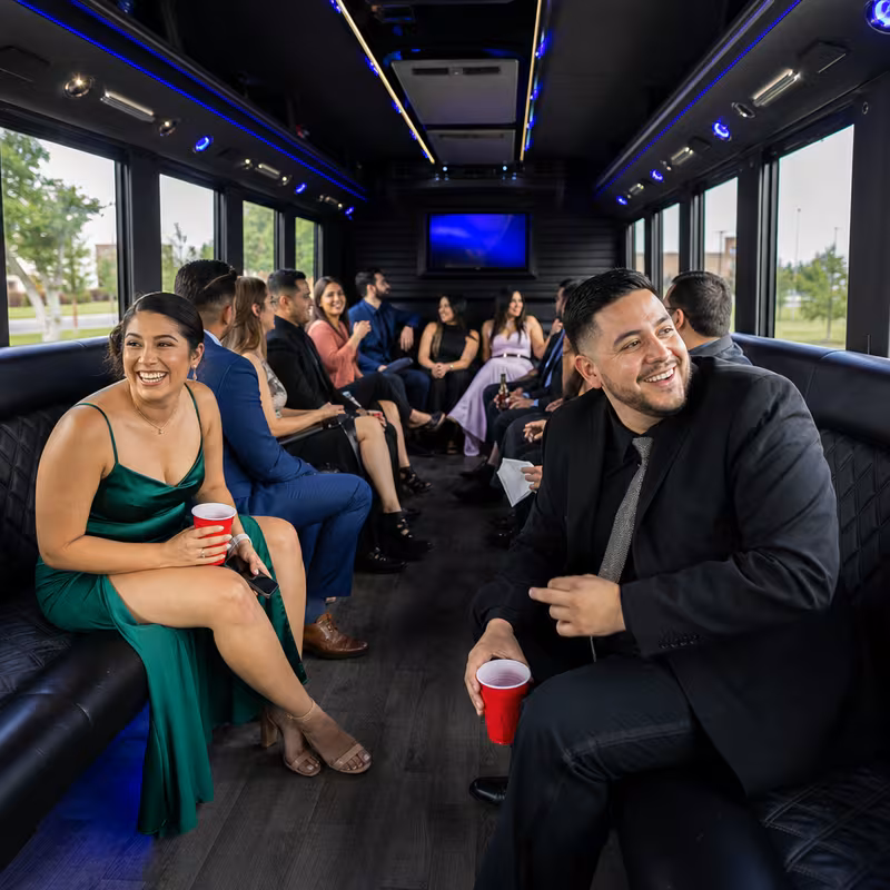 Black Mercedes Sprinter van staged for an Santa Rosa Private Event Transportation group
