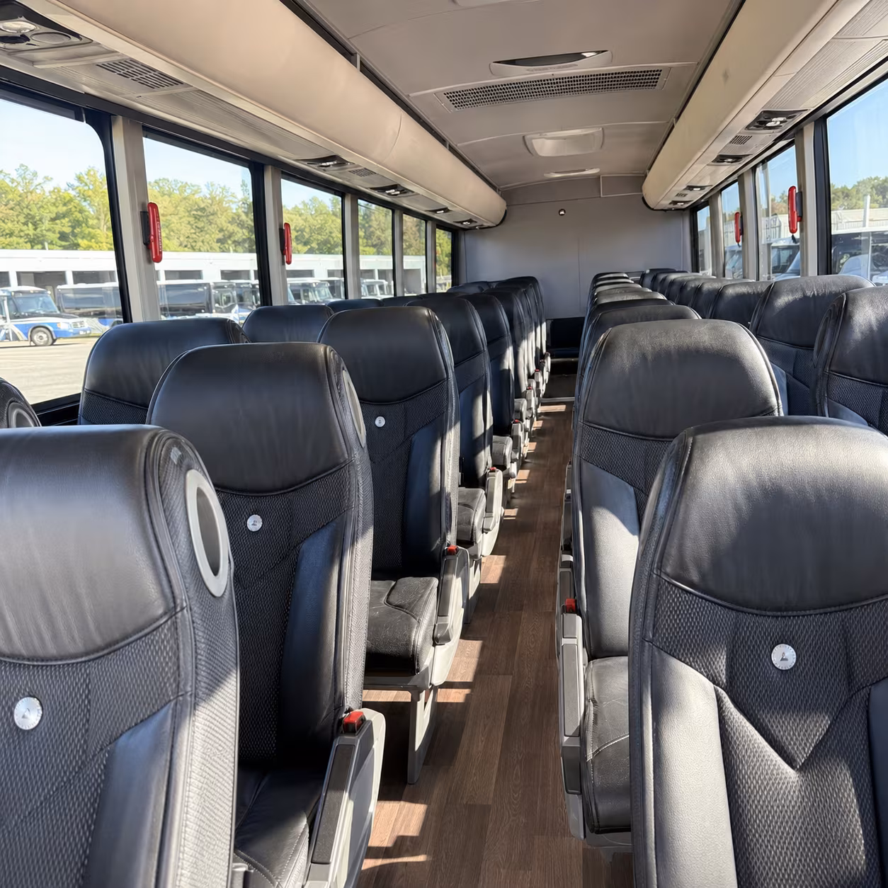 Santa Rosa Airport Shuttle & Transportation party bus interior