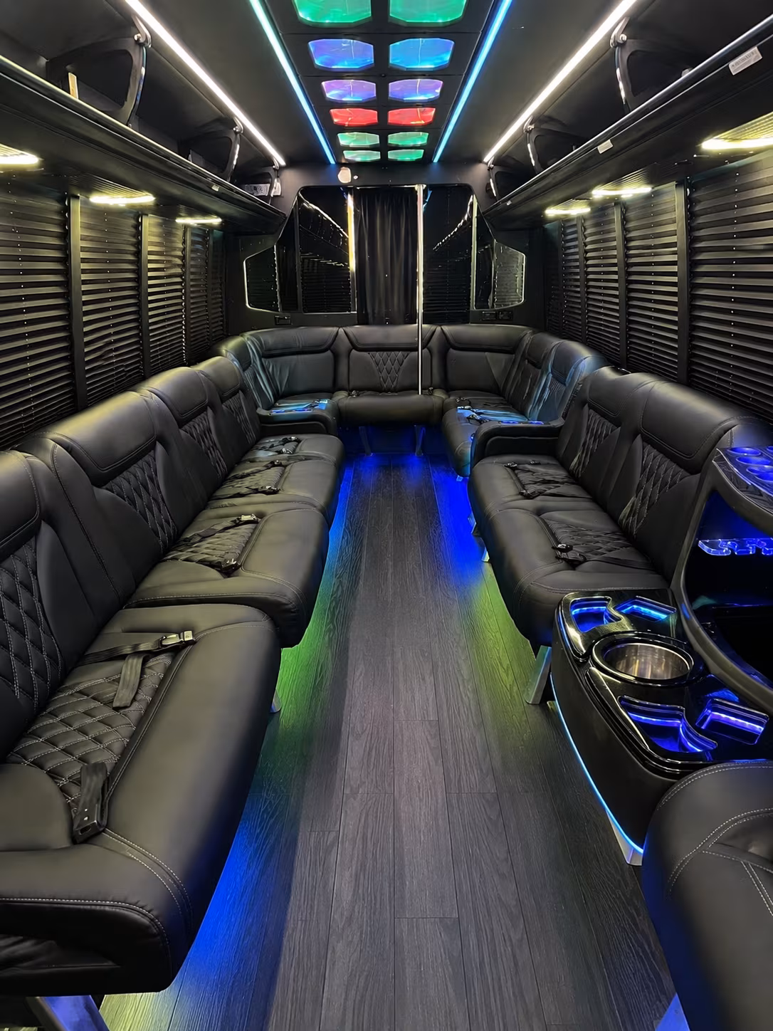 Santa Rosa Bachelor & Bachelorette Transportation party bus exterior