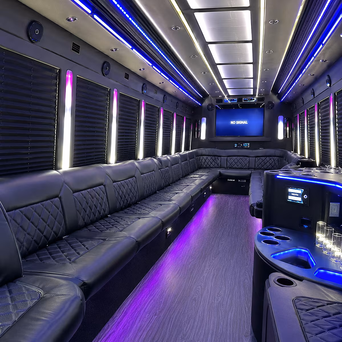 Santa Rosa Birthday, Sweet 16, & Quinceañera Transportation onboard seating