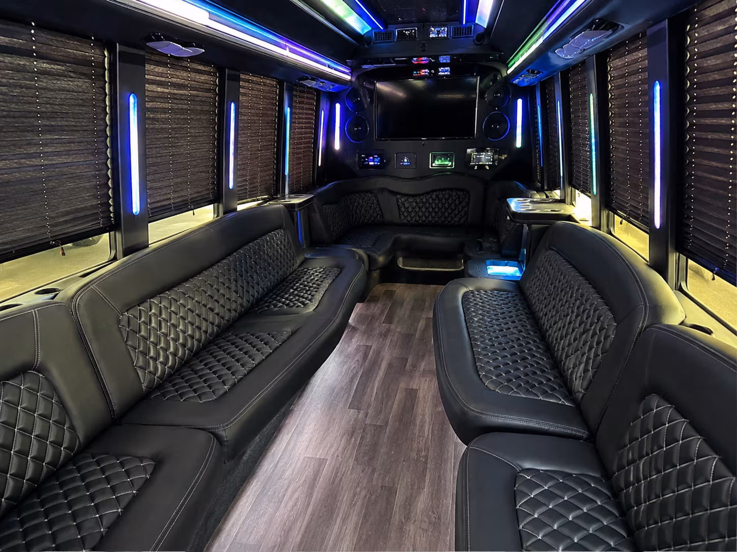 Santa Rosa Concert & Music Festival Transportation party bus interior