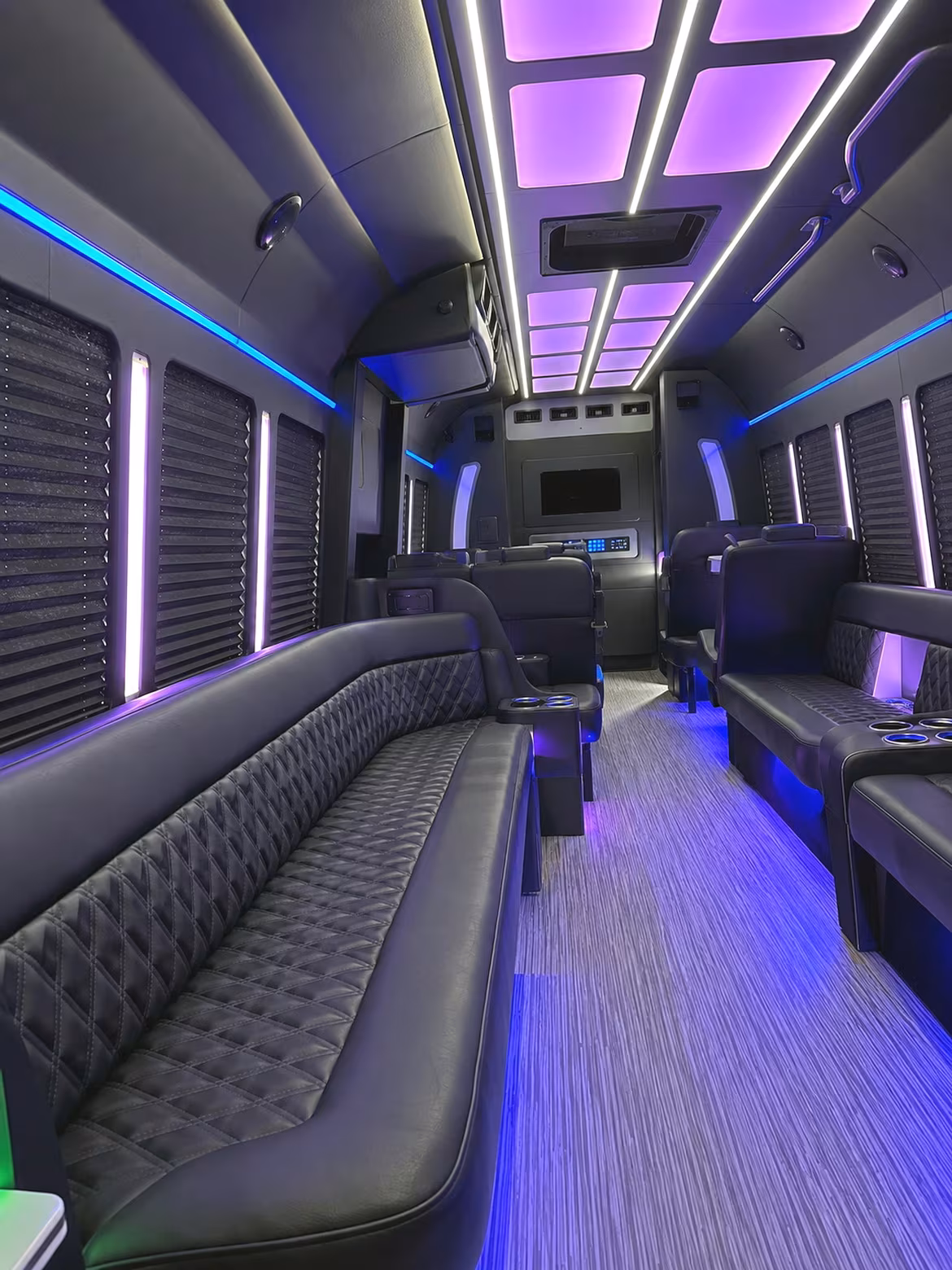Santa Rosa Concert & Music Festival Transportation party bus interior