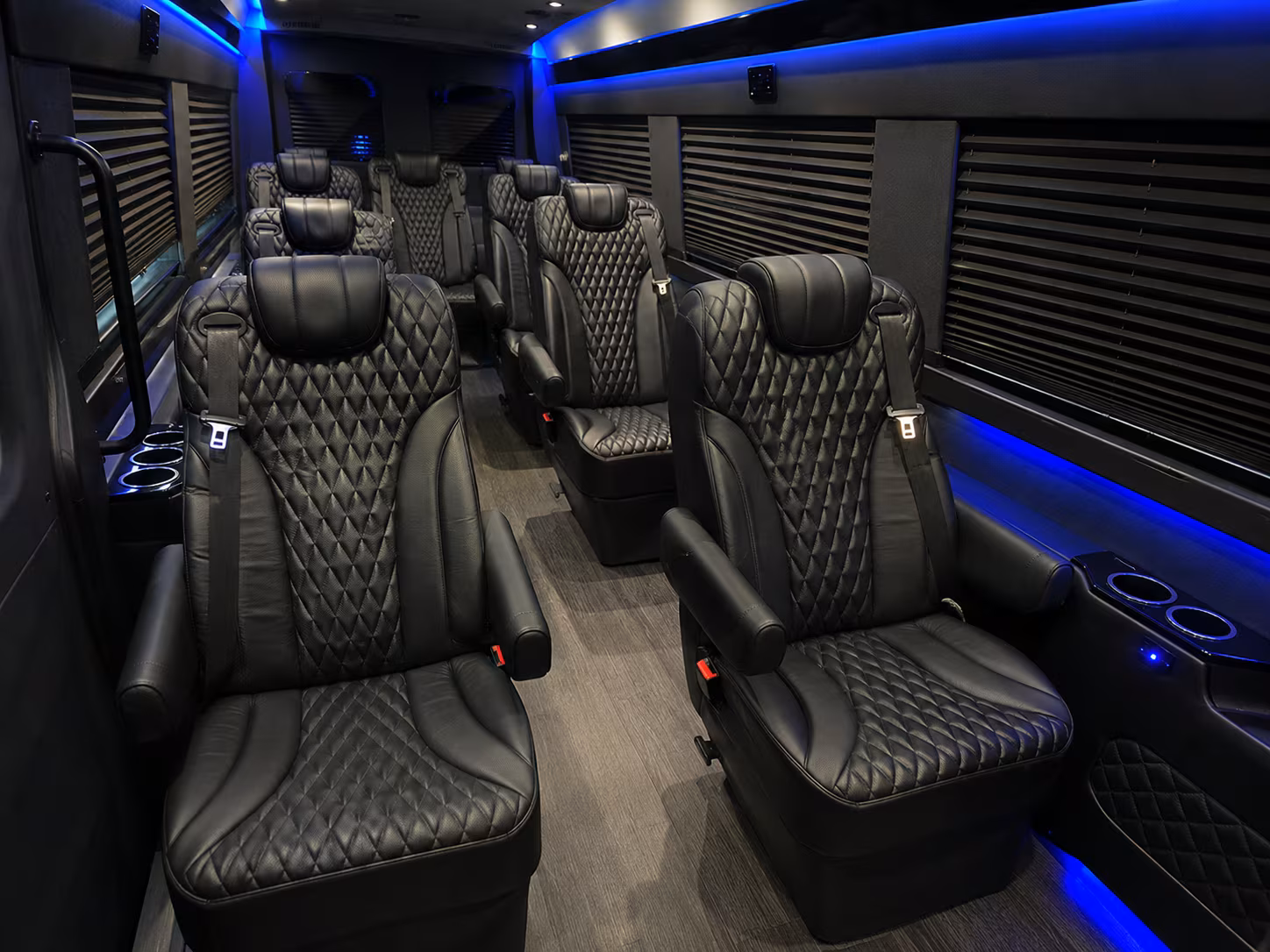 Santa Rosa Corporate Transportation party bus interior