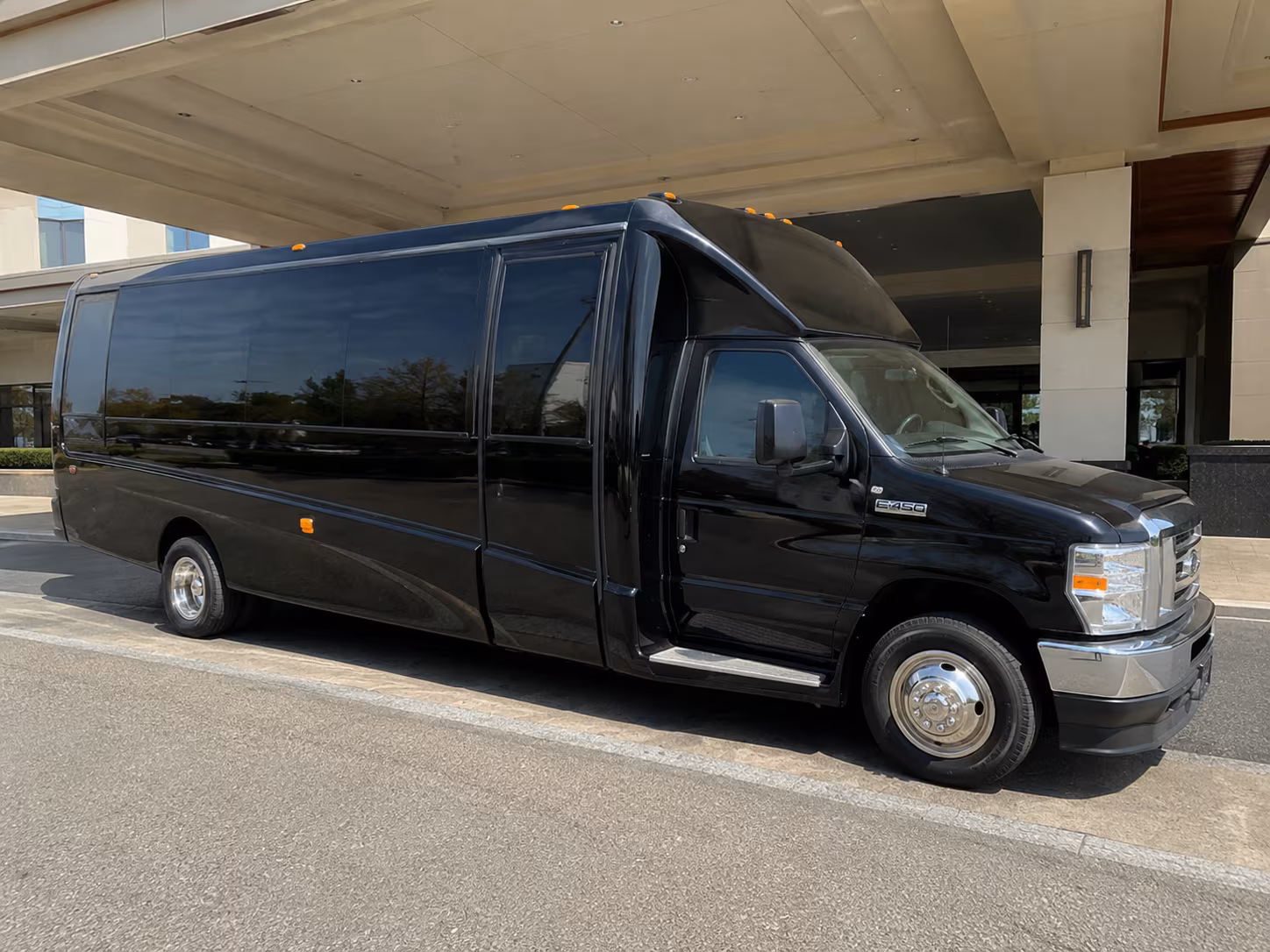 Santa Rosa Private Event Transportation party bus exterior