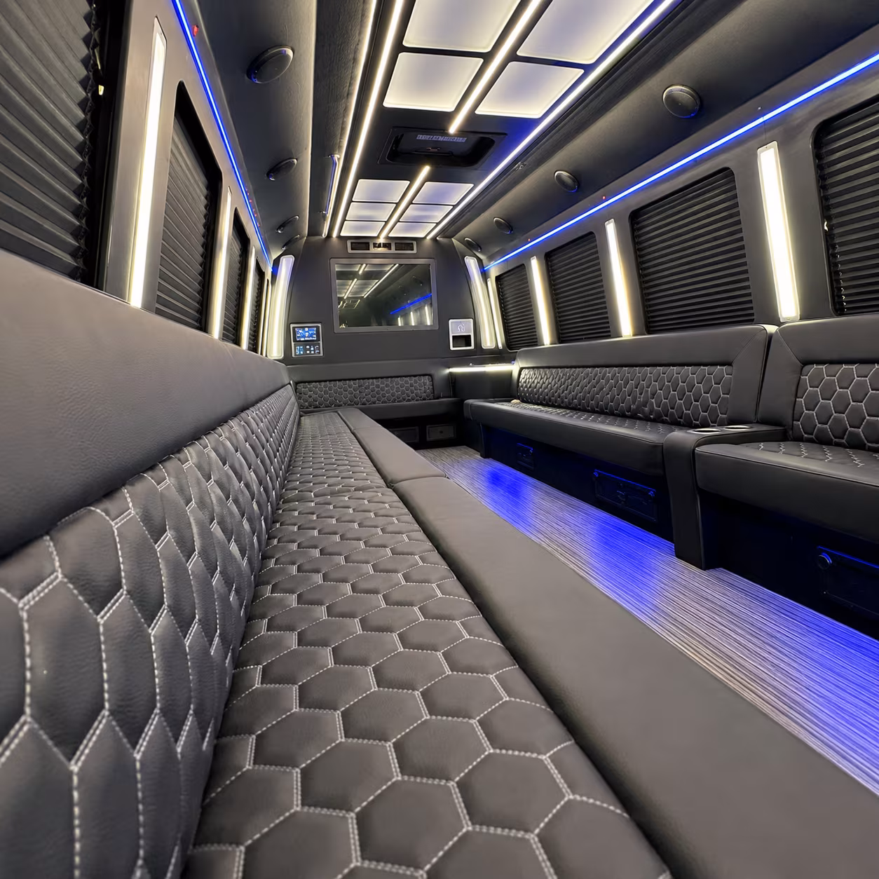 Santa Rosa Private Event Transportation onboard seating
