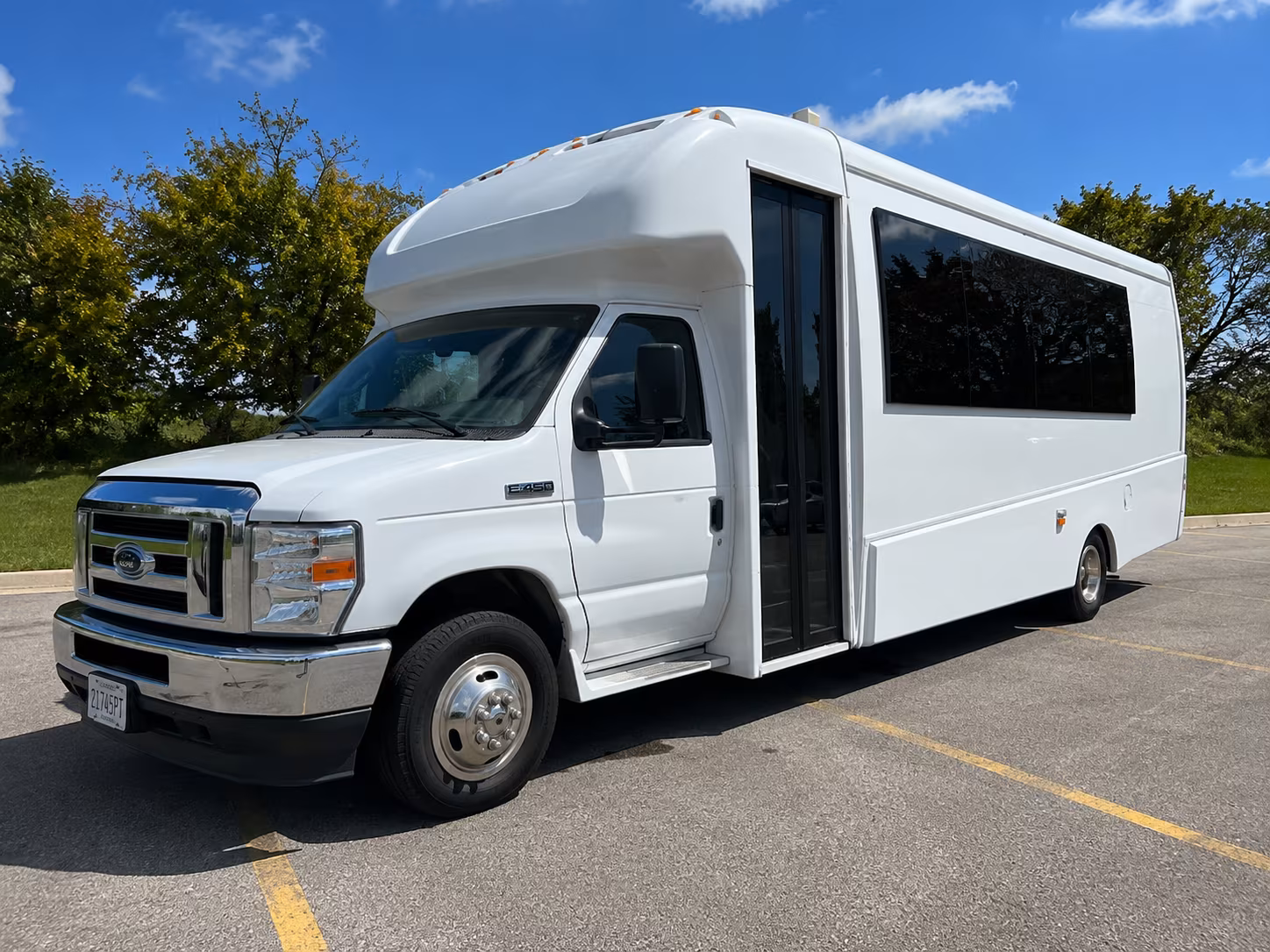 Santa Rosa Sporting Event Transportation party bus exterior