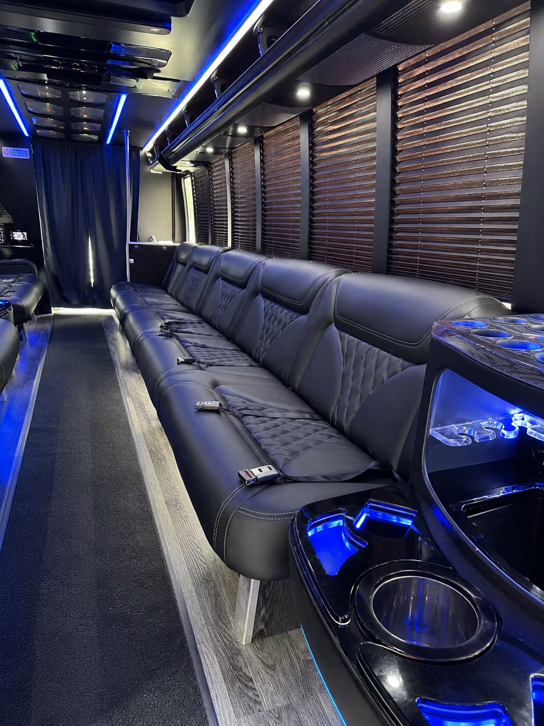 Santa Rosa Sporting Event Transportation party bus exterior