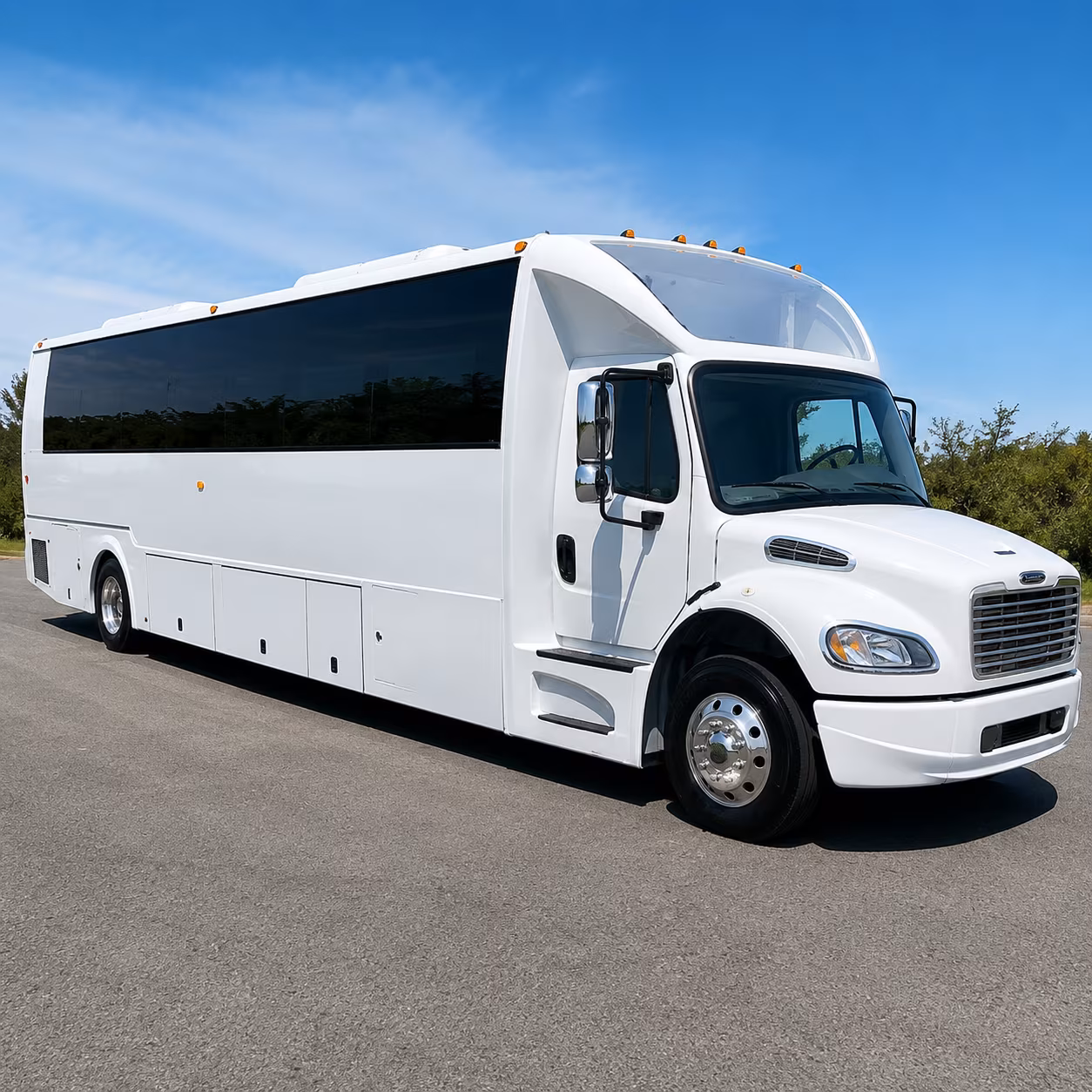 Santa Rosa Wedding Transportation party bus exterior