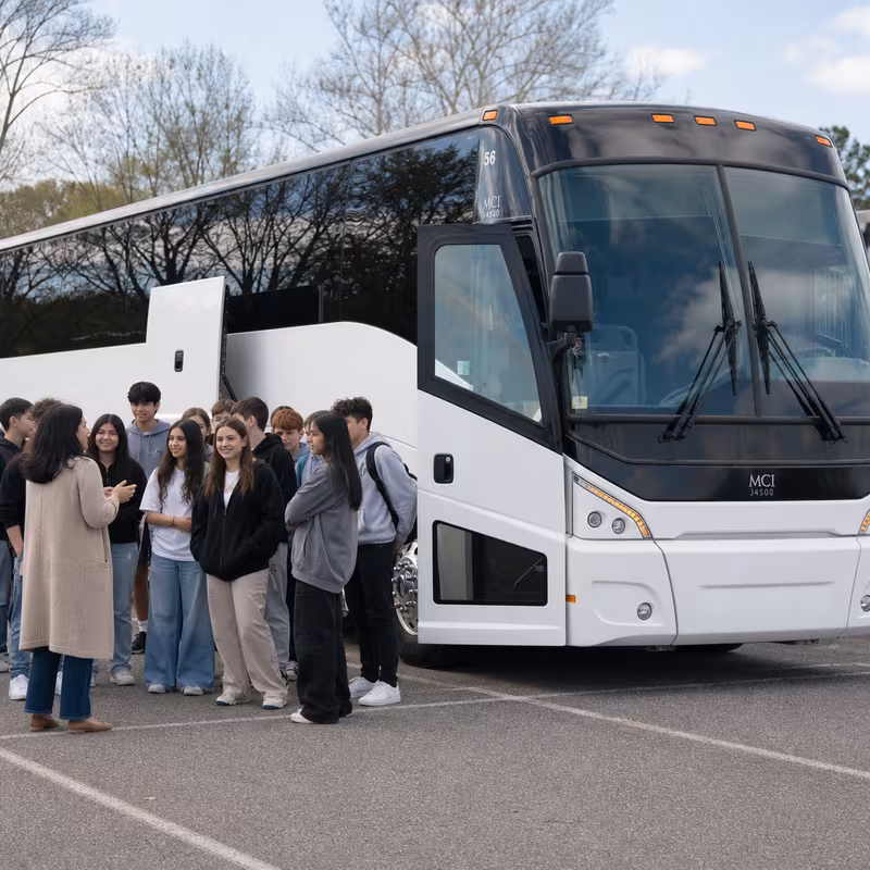 Black Mercedes Sprinter van staged for an Santa Rosa School Transportation group